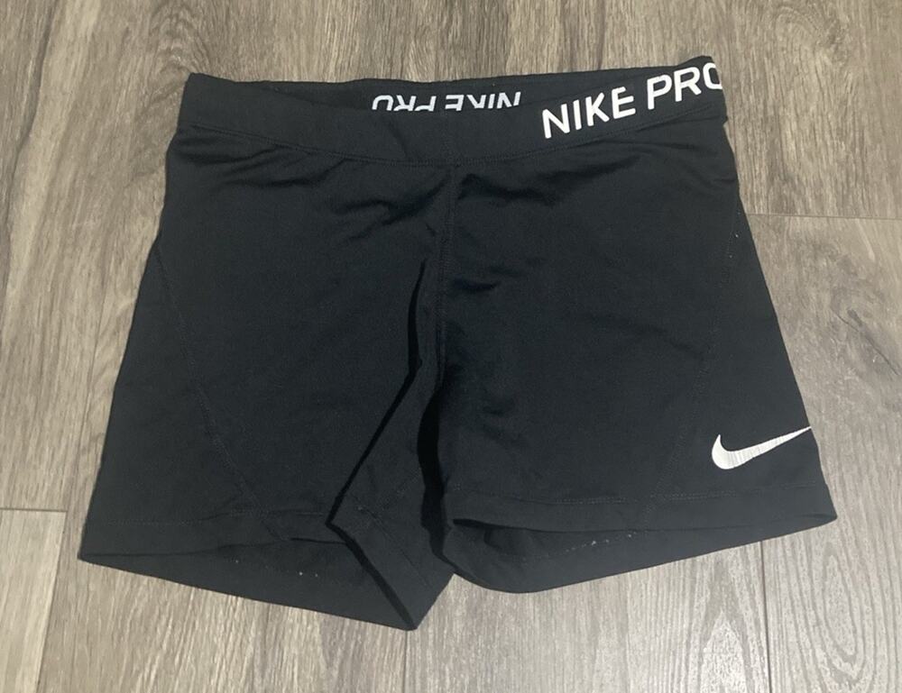 Nike Pro Womens Sz L Compression Shorts Black Training 3 Inch Inseam 889577-010